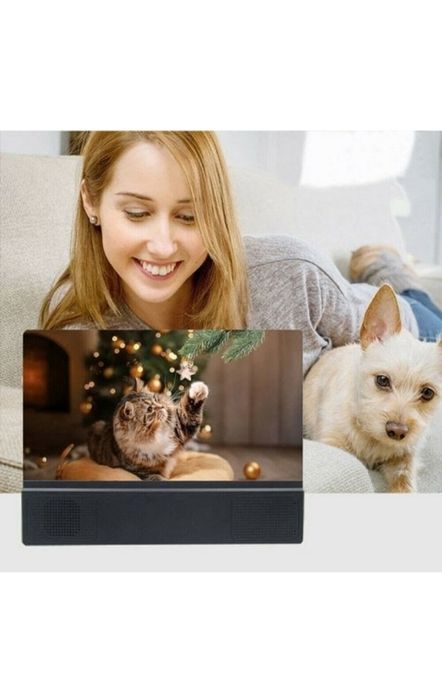 12 " 3D uyali telefon ekrani lupasi HD Smart telefonlar uchun