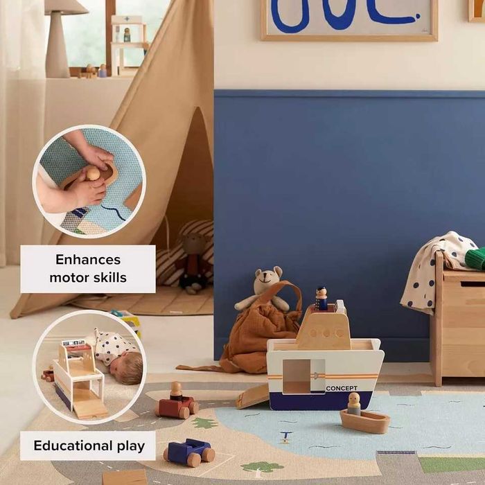 Kid’s Concept Car Ferry AIDEN, Детски дървени играчки, Играчка ферибот