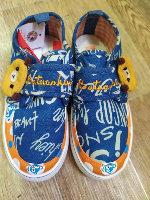 Кеды детские из натурального материала