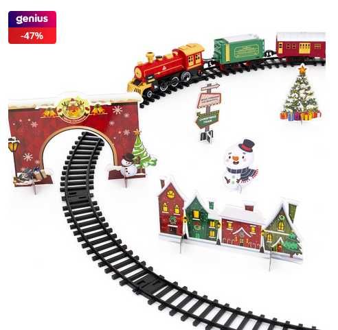 Circuit tren electric MappyClassicTrain,metalic,cu lumini,sunete,aburi