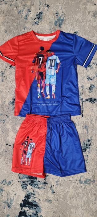 Costum de fotbal Ronaldo pentru copii 5/6 ani marimea 120