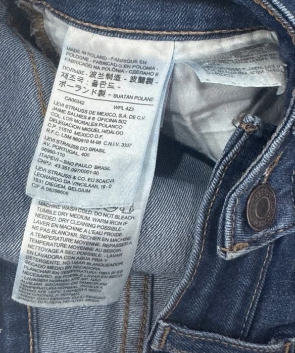 Blugi Levis dama marimea S originali skinny w27 L34