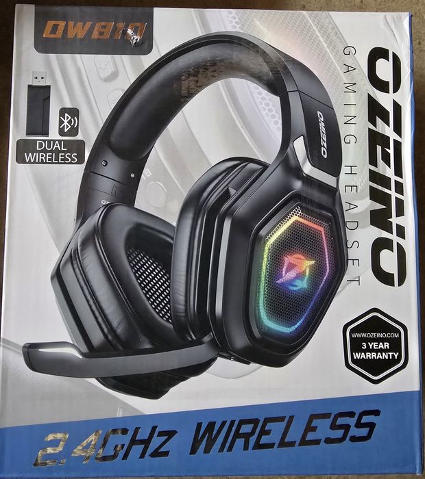 Căști OZEINO OW 810  gaming headset 2.4GHz dual Wireless