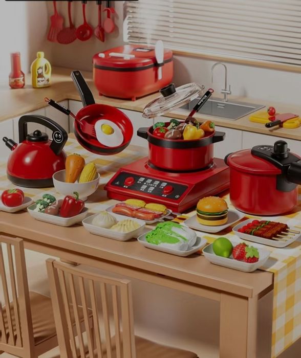 Большой набор игрушек кухня имитация повар игрушки для девочек