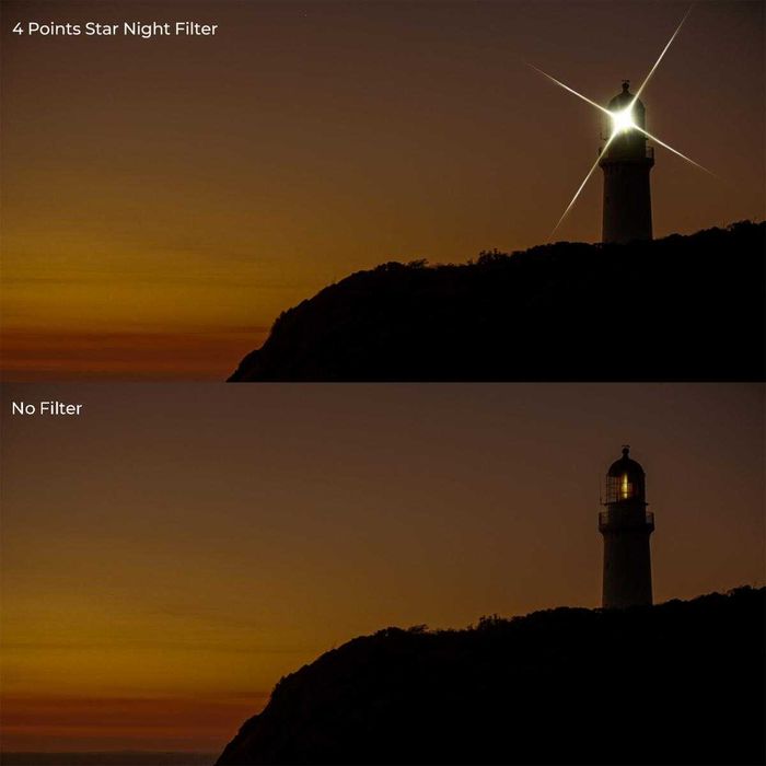 K&F Concept 2 в 1 променлив звезден филтър Star 4 + Star 8