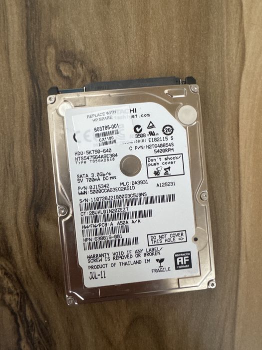 HDD диск для ноута
