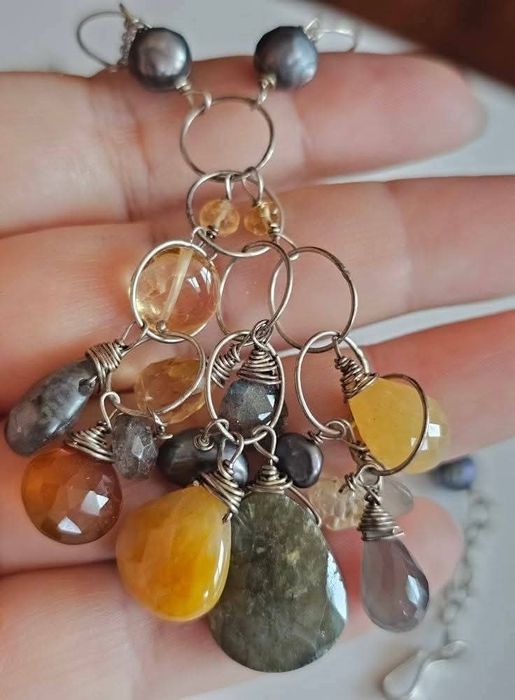 Красиво сребърно колие на Gioio