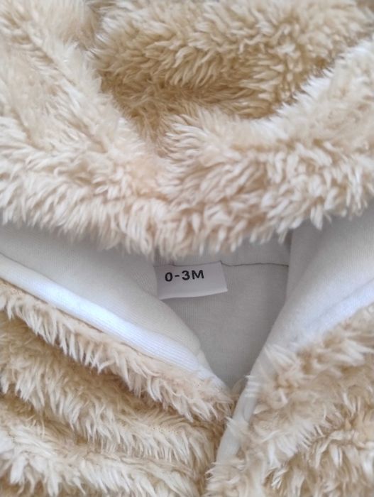 Бебешки топъл гащеризон с ушички