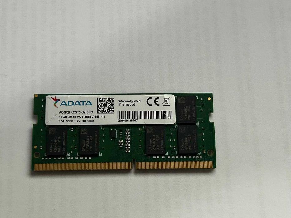 Memorie RAM Laptop ADATA 16GB DDR4 2666V