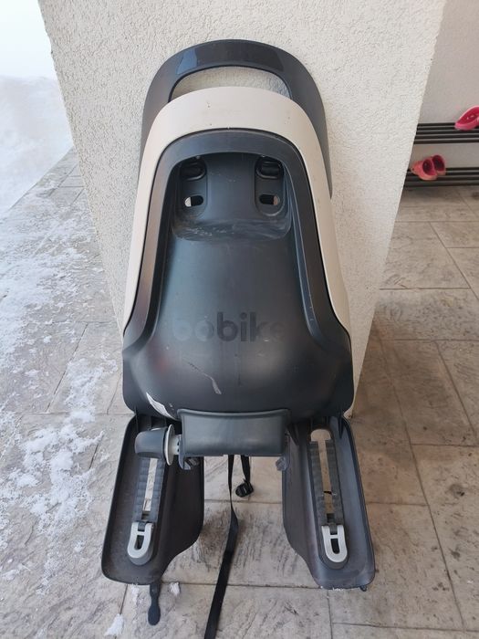 Scaun pentru biciclete Bobike Go Go, Gri/Negru, prindere pe portbagaj,
