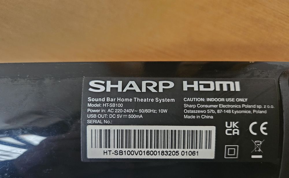 Саундбар SHARP HT-SB100