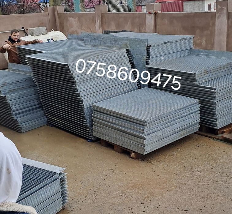 Grilaje-trepte zincate 80x120cm