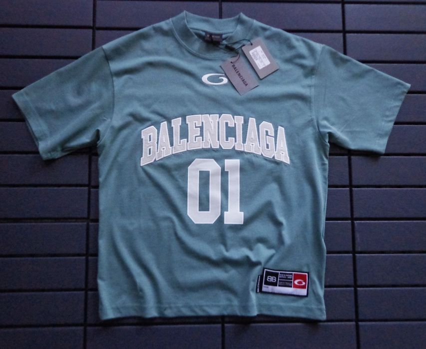 Мъжка тениска Balenciaga Baseball  Series oversized T shirts
