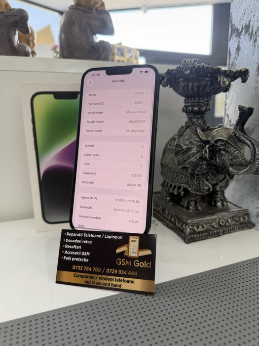 Vand iphone 14 plus de 128 Gb