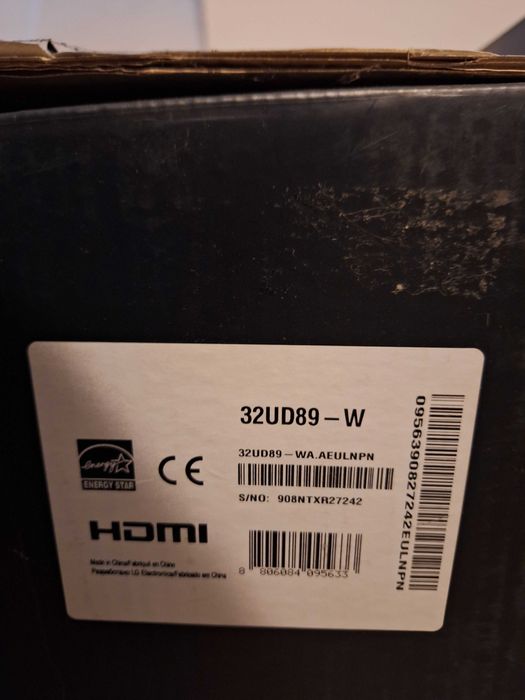 Монитор LG 4K UHD IPS за ремонт 32UD89-W