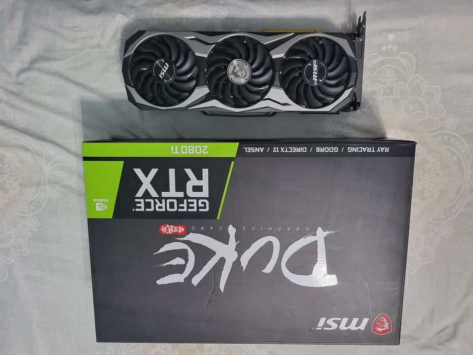 Placa video  MSI Duke Nvidia 2080ti + kit EK FLUID GAMING