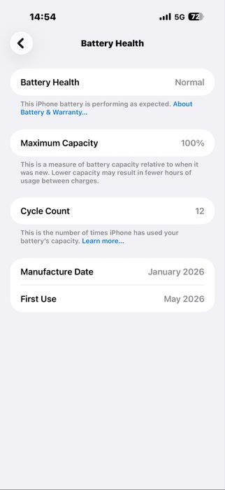 Iphone 17 PRO MAX 256gb 100% Battery Health