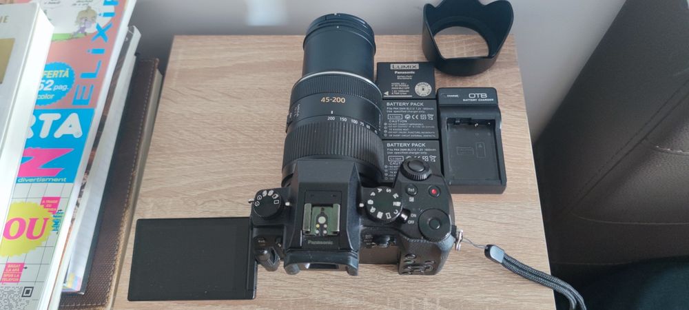 Panasonic lumix g7+obiectiv 45-200