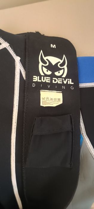 Costum neopren shorty Blue Devil (3mm), mărimea M – stare foarte bună