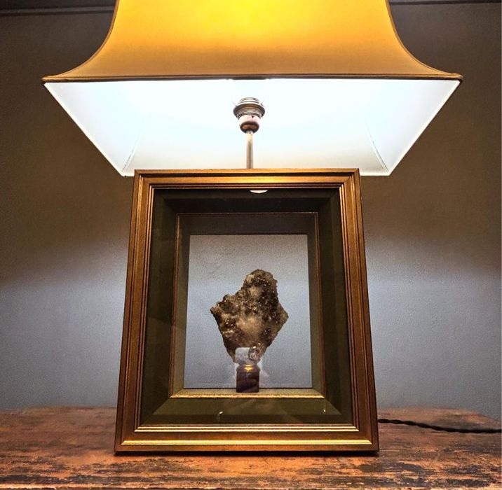 Veioza dimensiuni mari unicat cu pirita