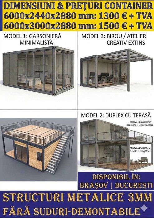 Tabla tip tigla / cutata , CASE MODULARE , panouri SANDWICH  spuma / vata , ferestre mansarda