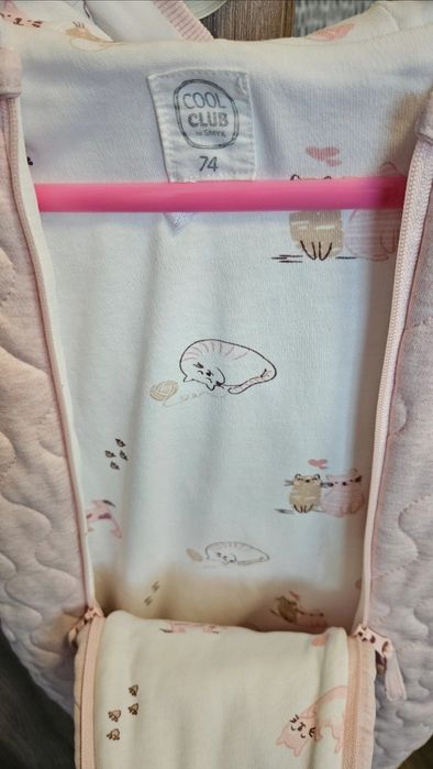 Combinezon bebe Smyk primăvară-toamnă cu glugă