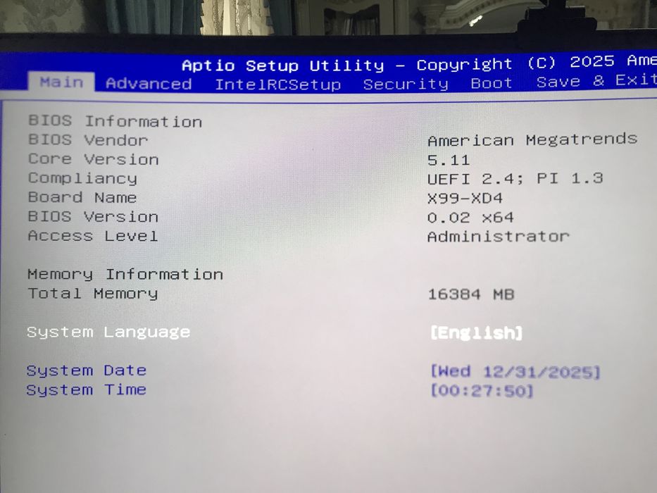 Комплектующие X99XD4 + Xeon e5 2682v4 16ядров