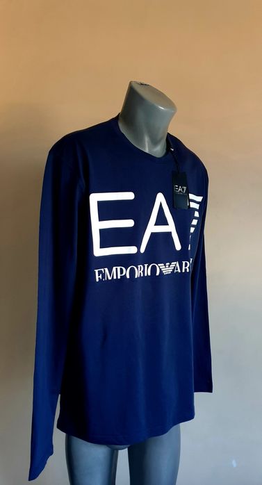 Emporio Armani EA7 Cotton Mens Size XL / 2XL НОВО ОРИГИНАЛ Мъжка Блуза