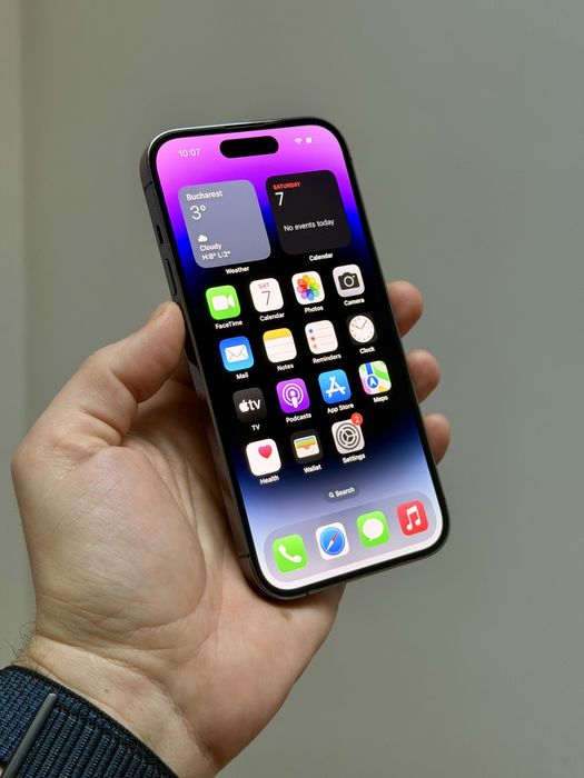 iPhone 14 Pro 256GB Deep Purple 83% Neverlocked esim mov