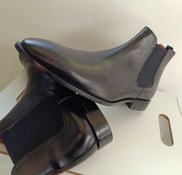 Ghete chelsea 45 45.5 lucrate manual Minelli Paris piele naturala