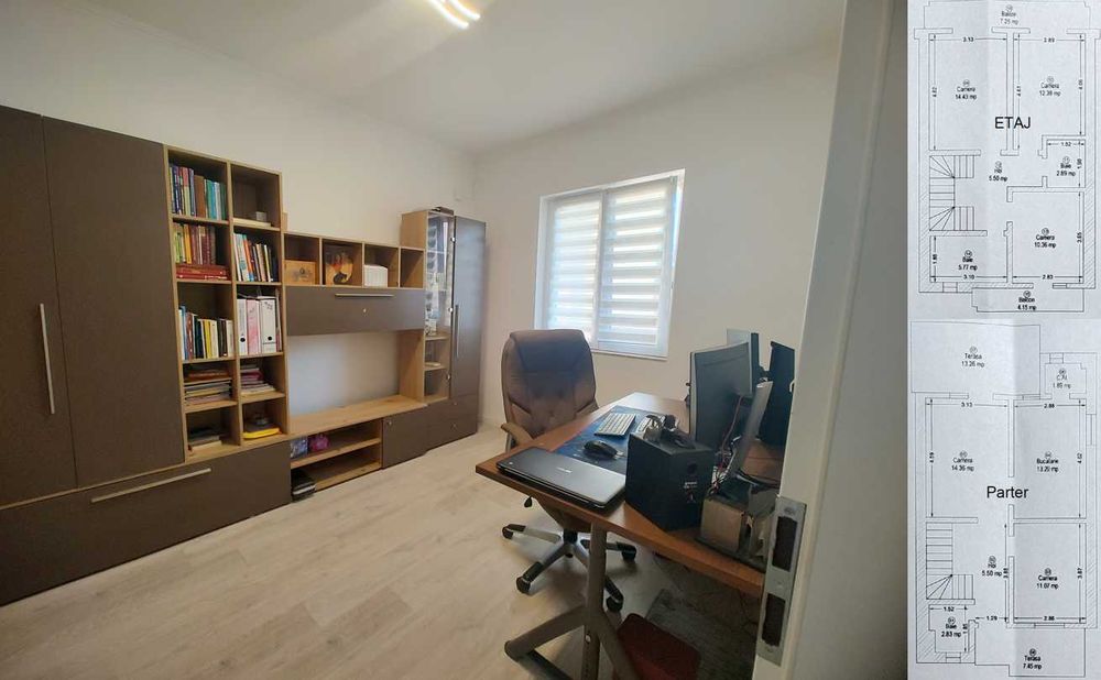 Vand casa Duplex Timisoara zona Braytim, 4 camere + living, 3 bai