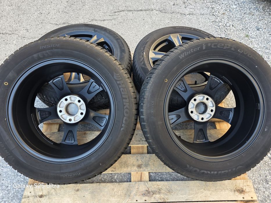 Лети джанти 17ки 5х114.3 Hyundai + зимни гуми 215/60/17 Hankook