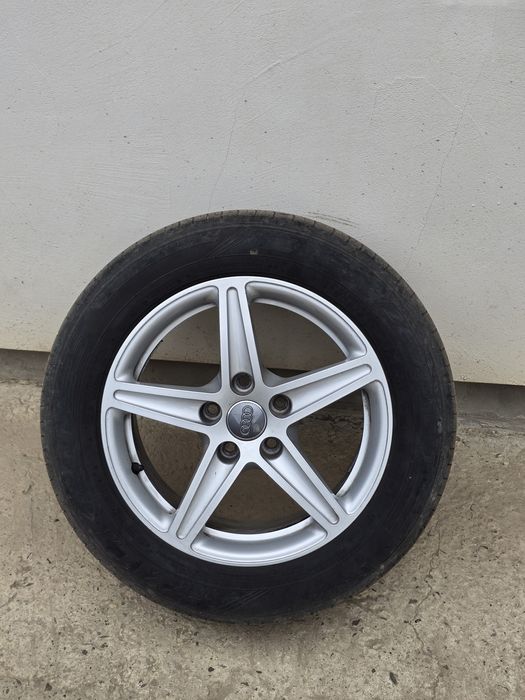 Jante originale Audi, anvelope de vara 205 60 R16
5x112