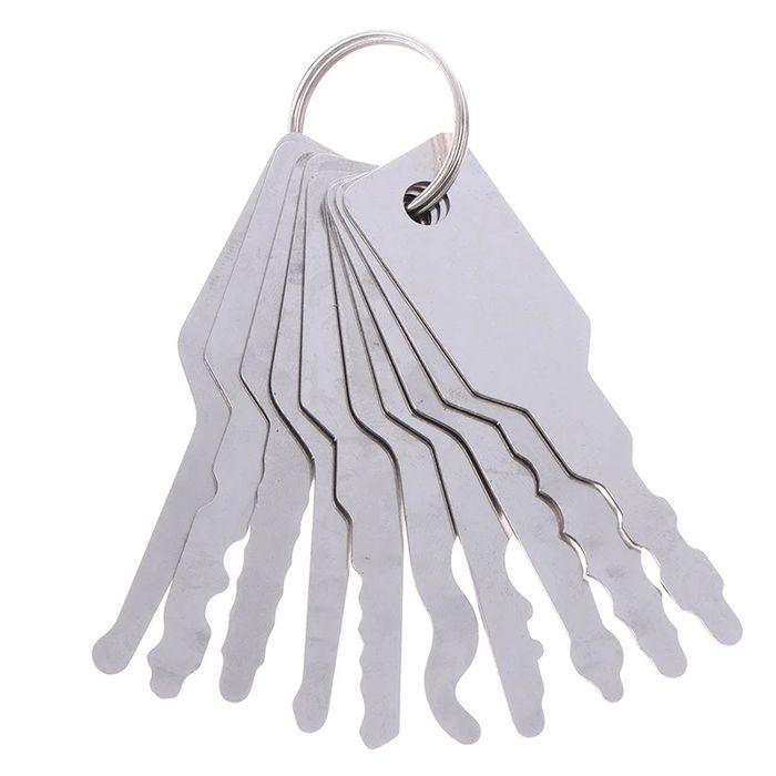 Set 10 chei deblocare usi butuc key universale