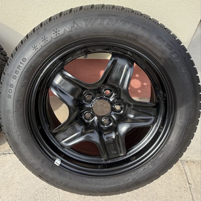 Jante+Cauciucuri aproape NOI 205/55/R16 DUNLOP WINTER SPORT 5 M+S OPEL ASTRA GM