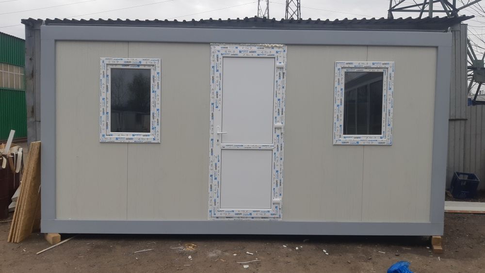 Container birou containere vitrina santier paza