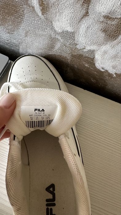 Белые кеды на мальчика Fila