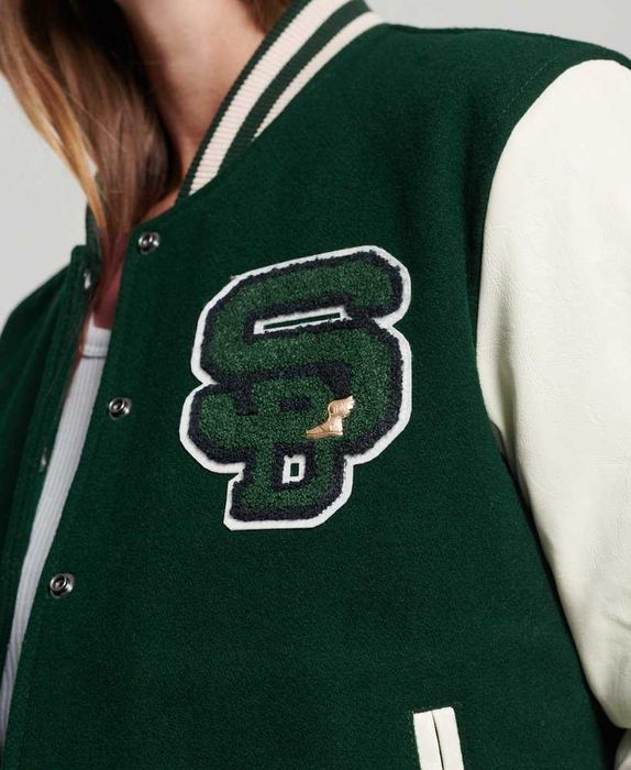 Jachetă bomber SuperDry Varsity Patched - ca noua