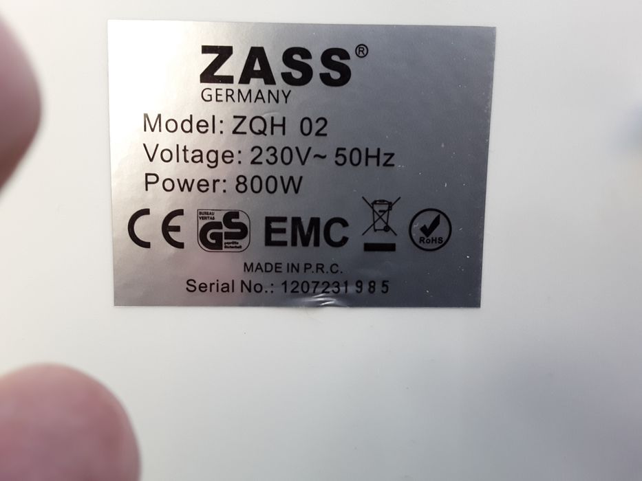 Radiator quartz ZASS 800 W 2 Trepte Nou - 80 Lei