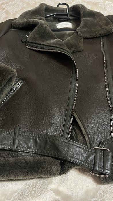 Дубленка zara авиатор