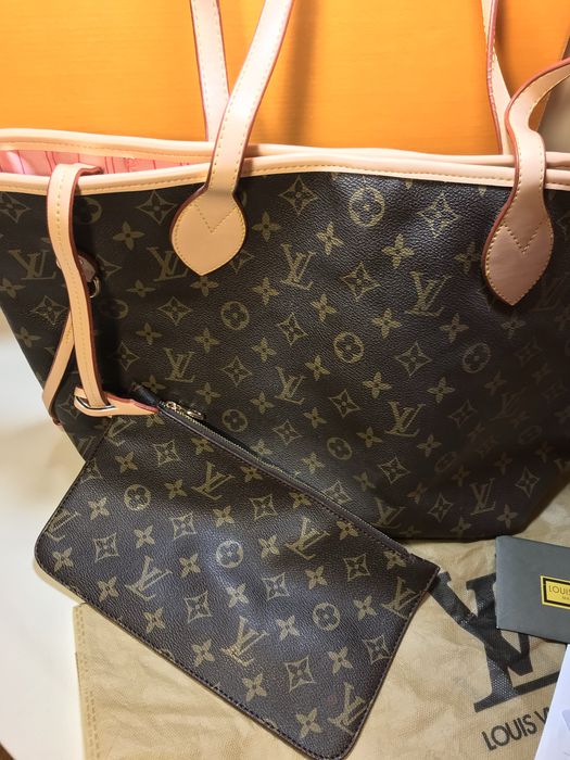 Geantă/Poșetă Louis Vuitton Neverfull Monogram PINK 45x26x12cm