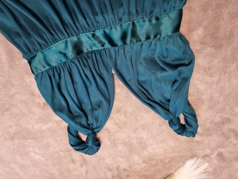 Rochita Miss Selfridge, rochie verde smarald, marimea 36