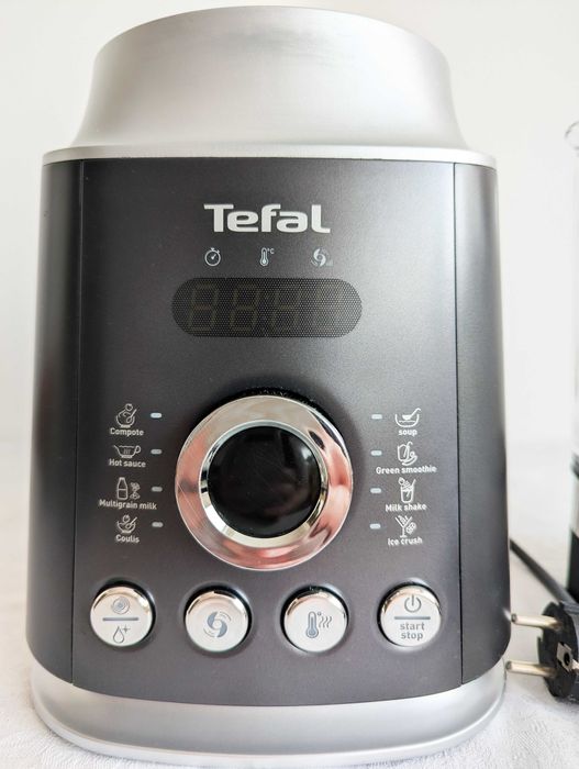 Blender TEFAL Ultrablend Cook BL962B38, 1.75l, 1300W, 10 trepte viteza, argintiu-negru