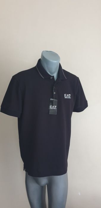 Emporio Armani EA7 Pique Pima Cotton L НОВО! ОРИГИНАЛ Мъжка Тениска