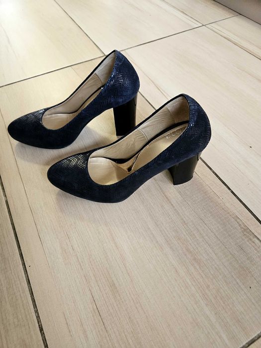 Сини елегантни обувки, размер 37