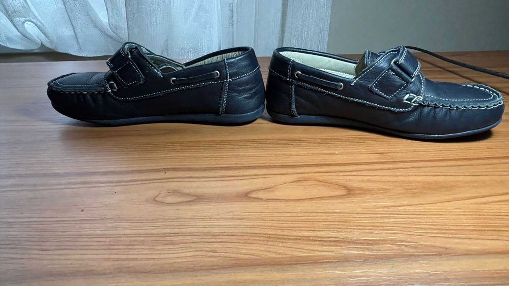 Mocasini Piele Ponki pe Bleumarin