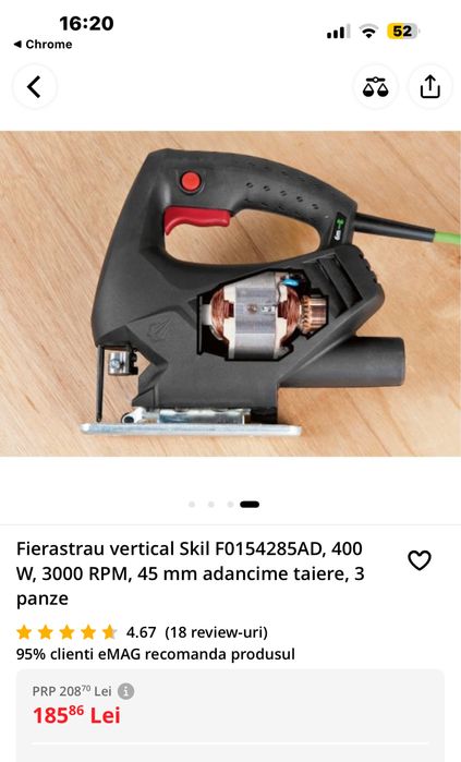 Fierastrau electric nou