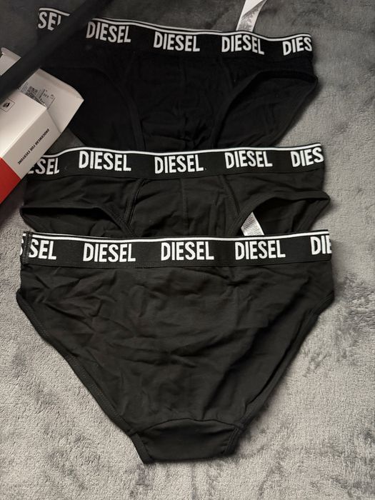 Diesel set 3 chiloti barbatesti negri bumbac marimea M noi originali
