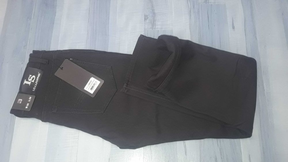 Мъжки дънки термо 5707 черни и сиви модел 5652 зимни/термо/ с вата и Г