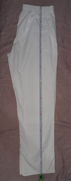 Pantaloni albi,  costum medical, nr. 48